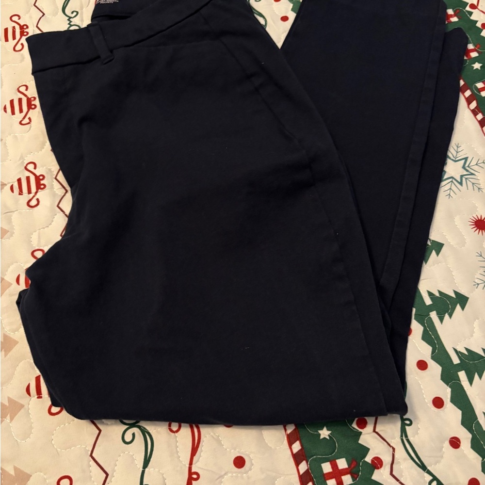 Womens Navy Chinos